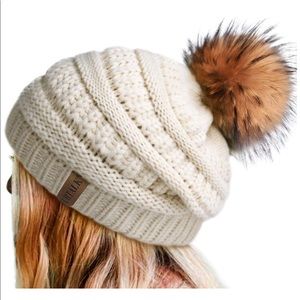 Slouchy Beanie in Beige